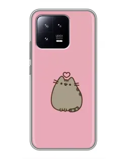 Чохол для Xiaomi 13 з картинкою «Pusheen серце»