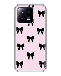 Чохол для Xiaomi 13 з картинкою «Чорні банти Coquette»
