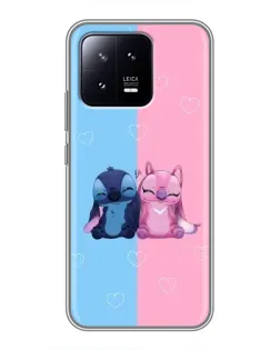 Чохол для Xiaomi 13 з картинкою «Stitch та Angel Love»