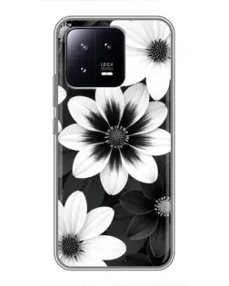 Чохол для Xiaomi 13 з картинкою «Монохромні айстри» Чохол для Xiaomi 13 з картинкою «Монохромні айстри»