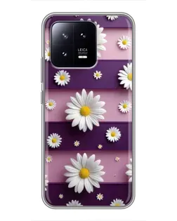 Чохол для Xiaomi 13 з картинкою «Ромашки на фіолетовому» Чохол для Xiaomi 13 з картинкою «Ромашки на фіолетовому»