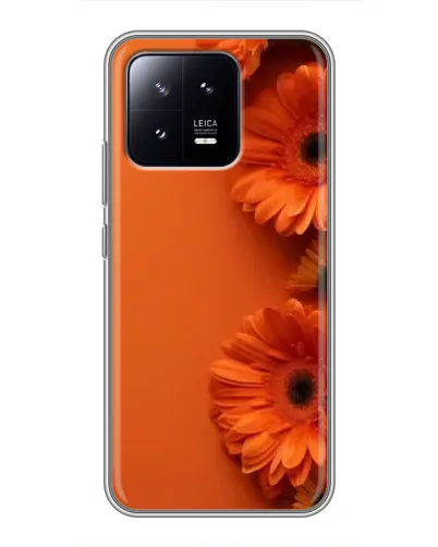 Чохол для Xiaomi 13 з картинкою «Помаранчеві гербери»