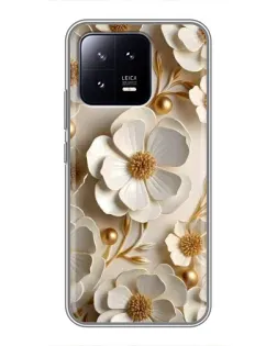 Чохол для Xiaomi 13 з картинкою «Білі паперові квіти» Чохол для Xiaomi 13 з картинкою «Білі паперові квіти»