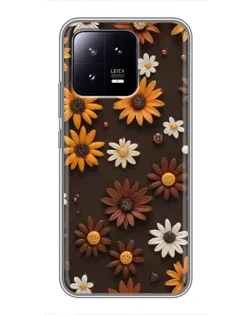 Чохол для Xiaomi 13 з картинкою «Візерунок з маленьких соняшників» Чохол для Xiaomi 13 з картинкою «Візерунок з маленьких соняшників»