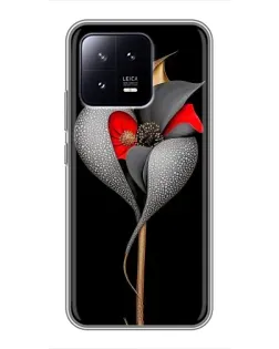 Чохол для Xiaomi 13 з картинкою «Срібна фантазійна квітка» Чохол для Xiaomi 13 з картинкою «Срібна фантазійна квітка»