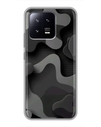 Чохол для Xiaomi 13 з картинкою «Темний абстрактний камуфляж»