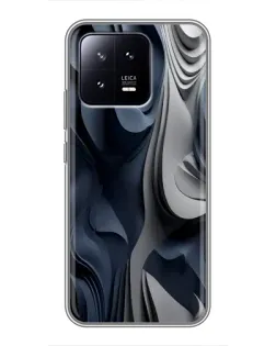 Чохол для Xiaomi 13 з картинкою «Об'ємні сині складки» Чохол для Xiaomi 13 з картинкою «Об'ємні сині складки»