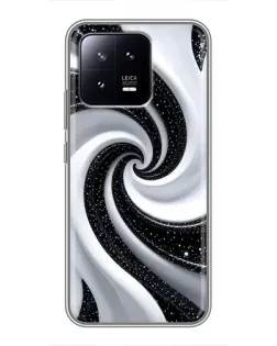 Чохол для Xiaomi 13 з картинкою «Чорно-біла спіраль» Чохол для Xiaomi 13 з картинкою «Чорно-біла спіраль»