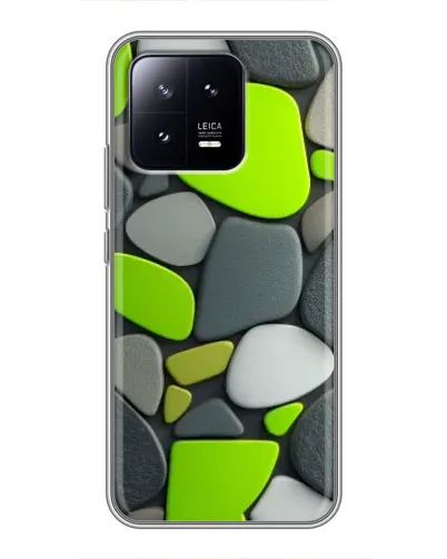 Чохол для Xiaomi 13 з картинкою «Яскрава неонова галька»