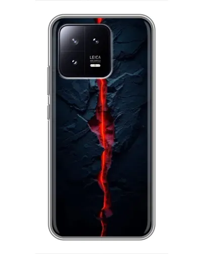 Чохол для Xiaomi 13 з картинкою «Червона лавова тріщина»