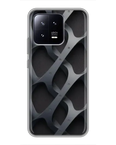 Чохол для Xiaomi 13 з картинкою «Об'ємне сіре плетіння»