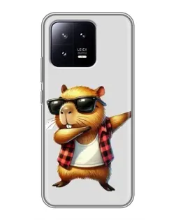 Чохол для Xiaomi 13 з картинкою «Капібара репер даб» Чохол для Xiaomi 13 з картинкою «Капібара репер даб»