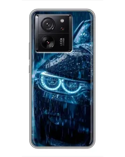 Чехол для Xiaomi 13T Pro с картинкой «BMW под дождем»