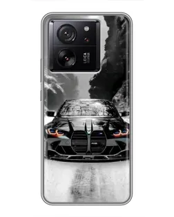 Чехол для Xiaomi 13T Pro с картинкой «BMW — акварельный дрифт»