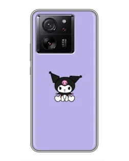Чехол для Xiaomi 13T с картинкой «Kuromi — фиолетовый минимализм» Чехол для Xiaomi 13T с картинкой «Kuromi — фиолетовый минимализм»