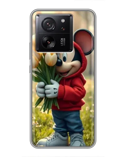 Чохол для Xiaomi 13T з картинкою «Міккі з тюльпанами»