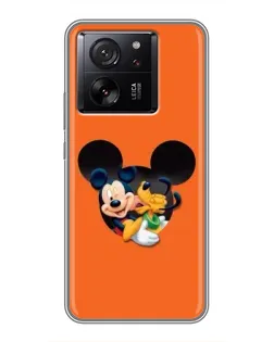Чохол для Xiaomi 13T з картинкою «Серце Міккі Мінні»