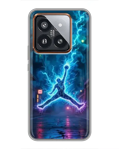 Чехол для Xiaomi 14 Pro с картинкой «Jordan Gold Jumpman»