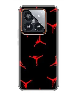 Чохол для Xiaomi 14 Pro з картинкою «Jordan Red Pattern» Чохол для Xiaomi 14 Pro з картинкою «Jordan Red Pattern»