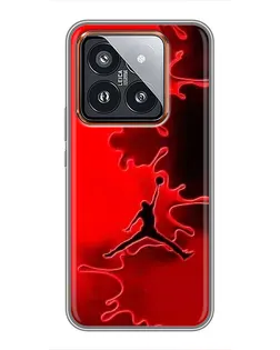 Чехол для Xiaomi 14 Pro с картинкой «Jordan Red Smoke»