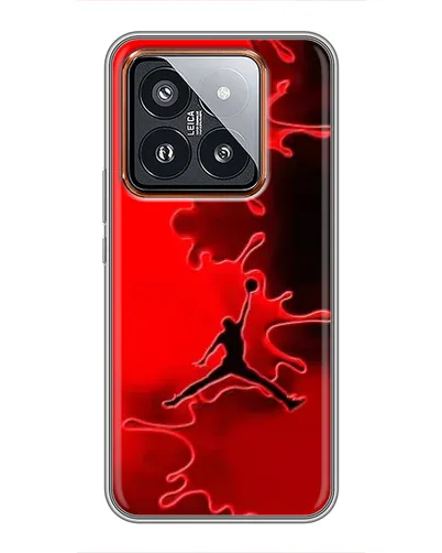 Чехол для Xiaomi 14 Pro с картинкой «Jordan Red Smoke»