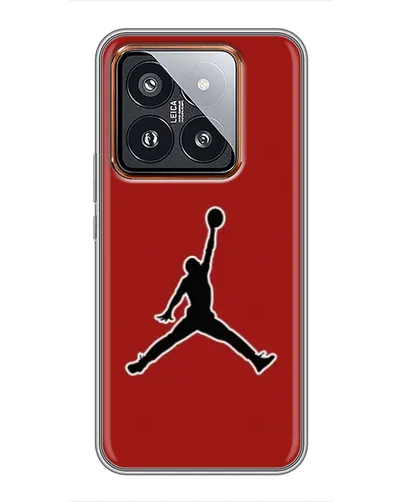 Чехол для Xiaomi 14 Pro с картинкой «Jordan Red Back»