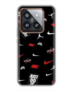Чехол для Xiaomi 14 Pro с картинкой «Nike Mix Pattern»