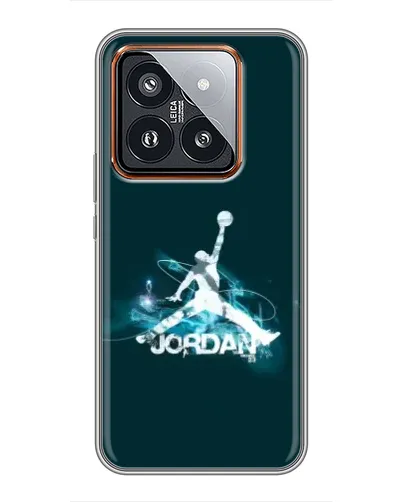 Чехол для Xiaomi 14 Pro с картинкой «Jordan Blue Fire»