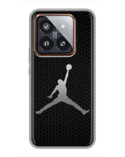 Чехол для Xiaomi 14 Pro с картинкой «Jordan Dark Carbon»