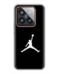 Чехол для Xiaomi 14 Pro с картинкой «Jordan Silhouette»
