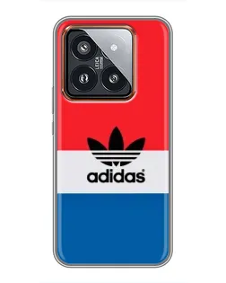 Чехол для Xiaomi 14 Pro с картинкой «Ретро блоки Adidas»