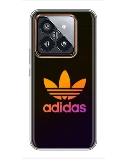 Чехол для Xiaomi 14 Pro с картинкой «Градиент Adidas»