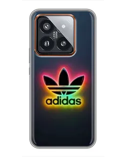 Чехол для Xiaomi 14 Pro с картинкой «Неоновый Adidas»