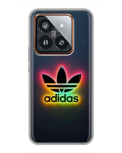 Чехол для Xiaomi 14 Pro с картинкой «Неоновый Adidas»