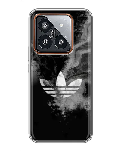 Чехол для Xiaomi 14 Pro с картинкой «Абстрактный дым Adidas»