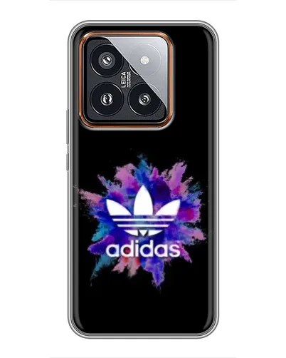 Чехол для Xiaomi 14 Pro с картинкой «Взрыв красок Adidas»