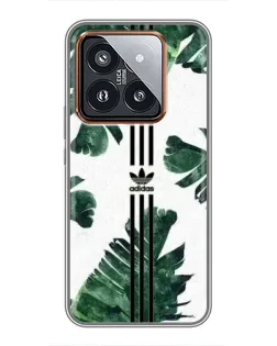 Чехол для Xiaomi 14 Pro с картинкой «Пальмовые листья адидас»