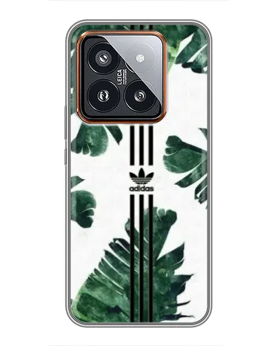 Чехол для Xiaomi 14 Pro с картинкой «Пальмовые листья адидас»