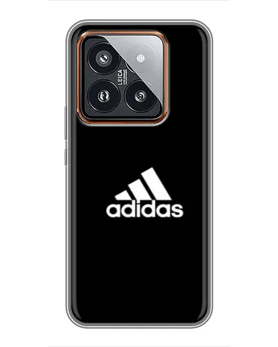 Чехол для Xiaomi 14 Pro с картинкой «Черная классика Adidas»