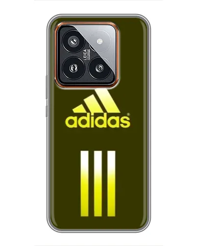 Чехол для Xiaomi 14 Pro с картинкой «Оливковый градиент Adidas»