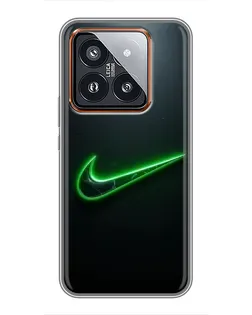 Чехол для Xiaomi 14 Pro с картинкой «Неоновый контур Nike» Чехол для Xiaomi 14 Pro с картинкой «Неоновый контур Nike»