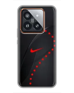 Чехол для Xiaomi 14 Pro с картинкой «Абстрактный дизайн Nike»