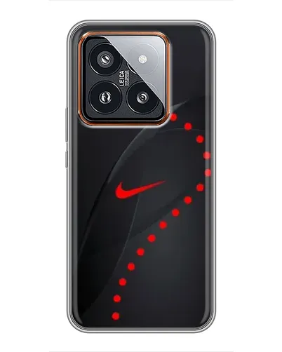 Чехол для Xiaomi 14 Pro с картинкой «Абстрактный дизайн Nike»