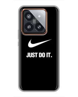 Чехол для Xiaomi 14 Pro с картинкой «Классический принт Nike»