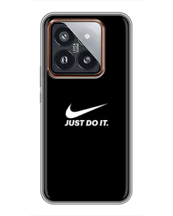 Чехол для Xiaomi 14 Pro с картинкой «Минимализм от Nike»