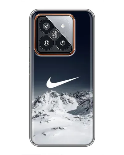 Чехол для Xiaomi 14 Pro с картинкой «Nike — зимние горы»