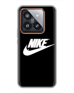 Чехол для Xiaomi 14 Pro с картинкой «Мазки краски Nike»