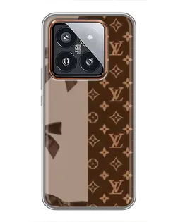 Чехол для Xiaomi 14 Pro с картинкой «Louis Vuitton — банты»