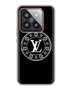 Чехол для Xiaomi 14 Pro с картинкой «LV — печать стиля»