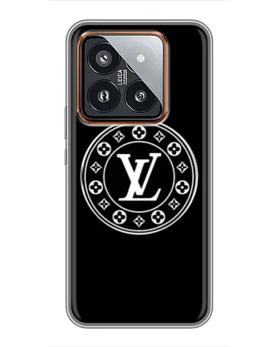 Чехол для Xiaomi 14 Pro с картинкой «LV — печать стиля» Чехол для Xiaomi 14 Pro с картинкой «LV — печать стиля»